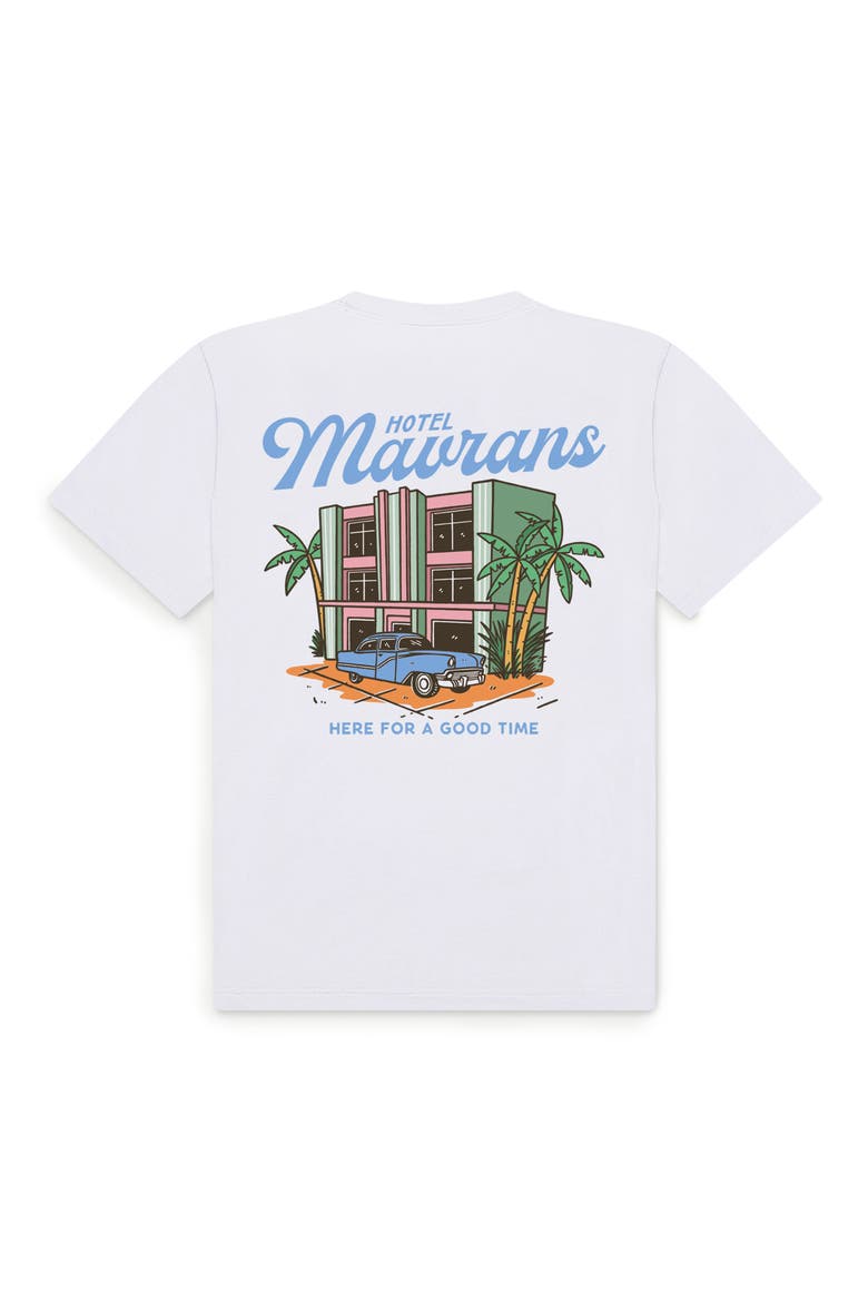 Beverly Hills Organic Cotton Graphic T-Shirt, Alternate, color, WHITE/ PINK
