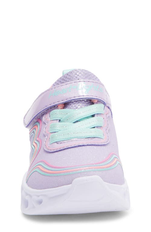 Skechers Kids' Heart Lights Light-up Sneaker In Purple