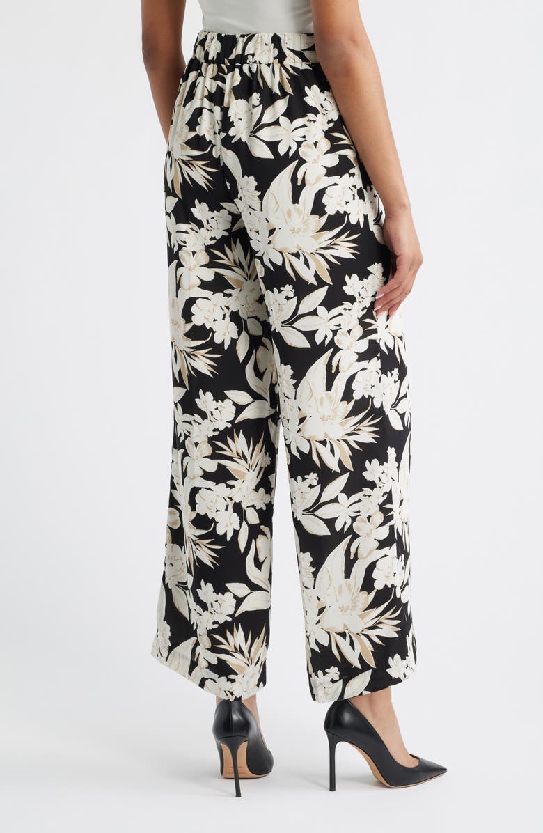 Anne Klein High Waist Pull-On Wide Leg Pants, Alternate, color, 