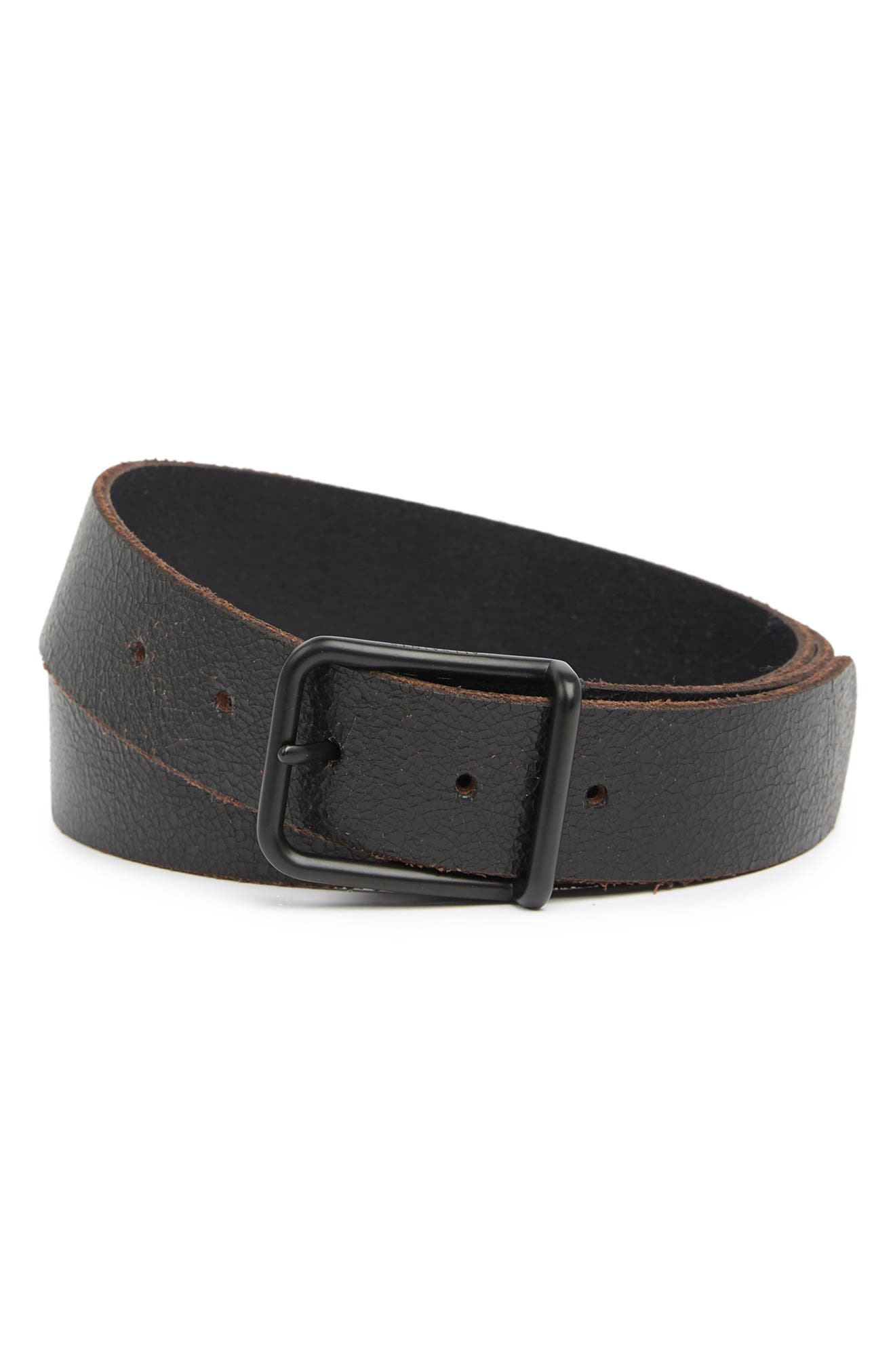 AllSaints Cracked Leather Belt (Men) | Nordstromrack