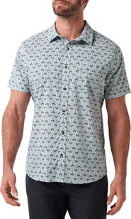 TravisMathew Clockwise Short Sleeve Button-Up Shirt