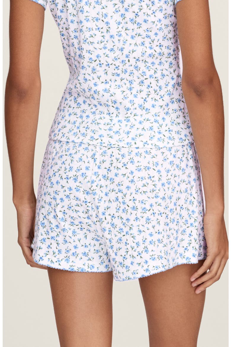 Pima Cotton Pointelle Shorts, Alternate, color, BLUE