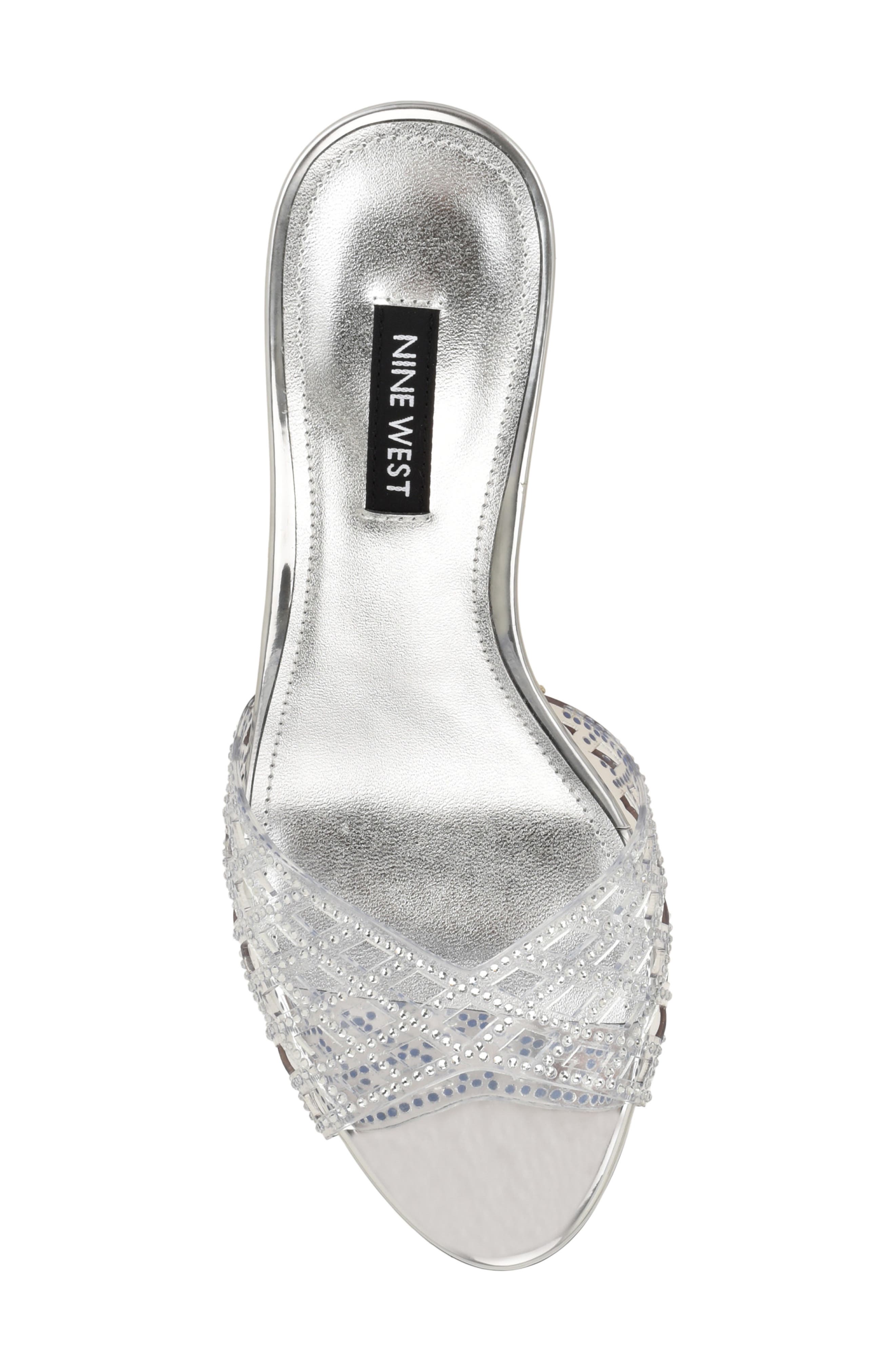 Mazzy Slide Sandal, Alternate, color, CLEAR