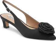 Charles David Aleph Slingback Pointed Toe Kitten Heel Pump