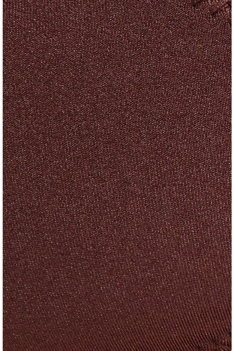 Dana Shine Bikini Top, Alternate, color, BITTER CHOCOLATE