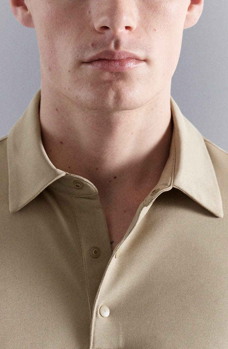 MANGO Slim Fit Coolmax<sup>®</sup> Polo, Alternate, color, Beige