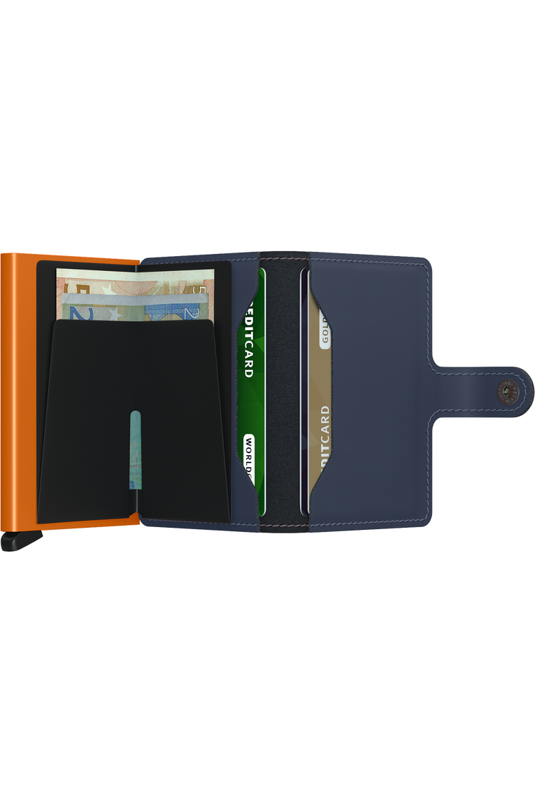 Miniwallet Matte, Alternate, color, Nightblue-Orange