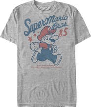 NINTENDO Men's Super Mario Bros 85 Short Sleeve Graphic T-shirt