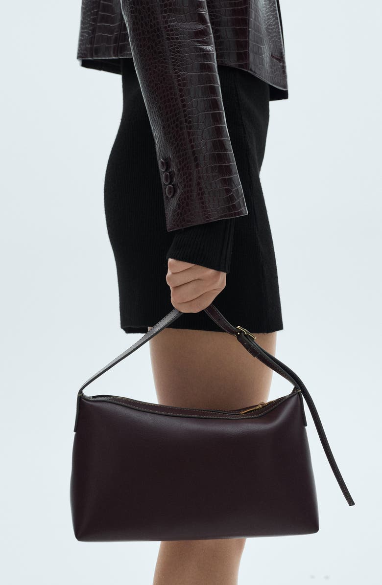 MANGO Turtleneck Long Sleeve Sweater Minidress, Alternate, color,