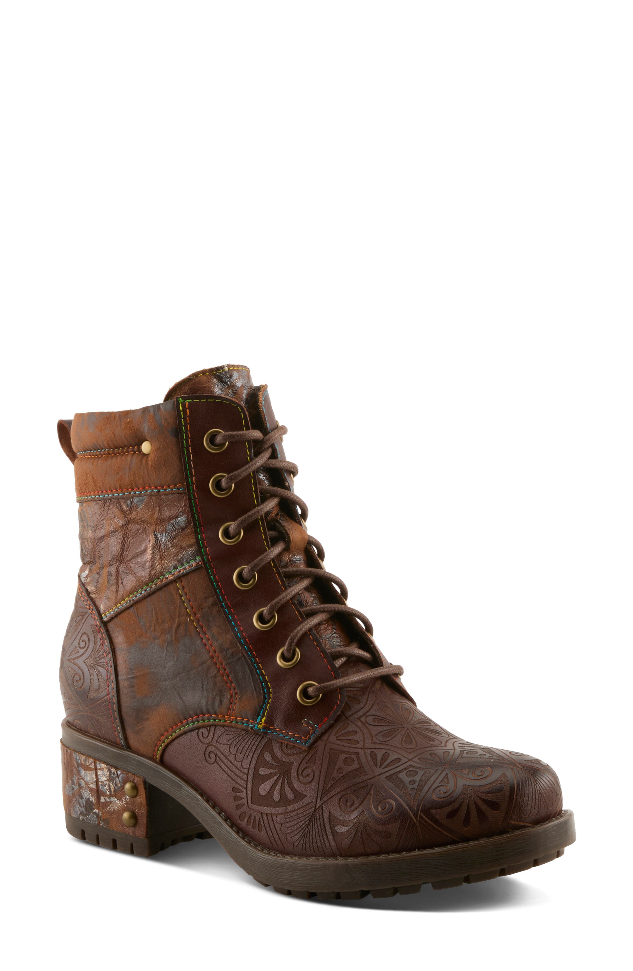 Whitefish Leather Boot, Main, color, BROWN MULTI