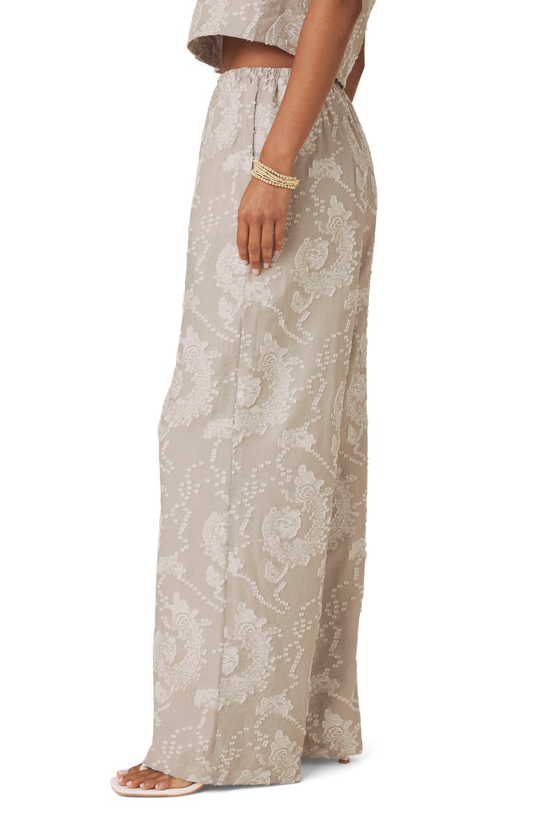 Ezra Wide Leg Pants, Alternate, color, GREY/ LIGHT FAWN PAISLEY