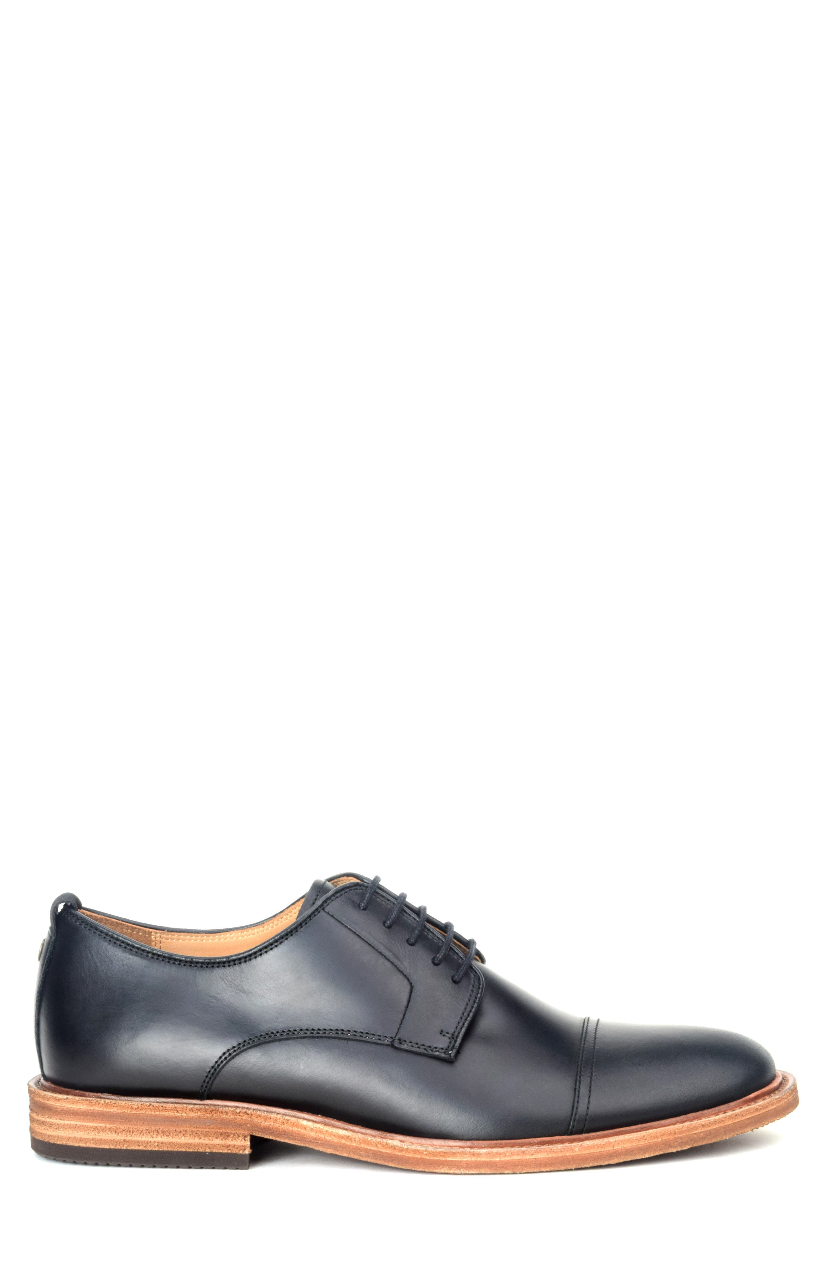 Warfield & Grand Clement Cap Toe Derby, Alternate, color, Black