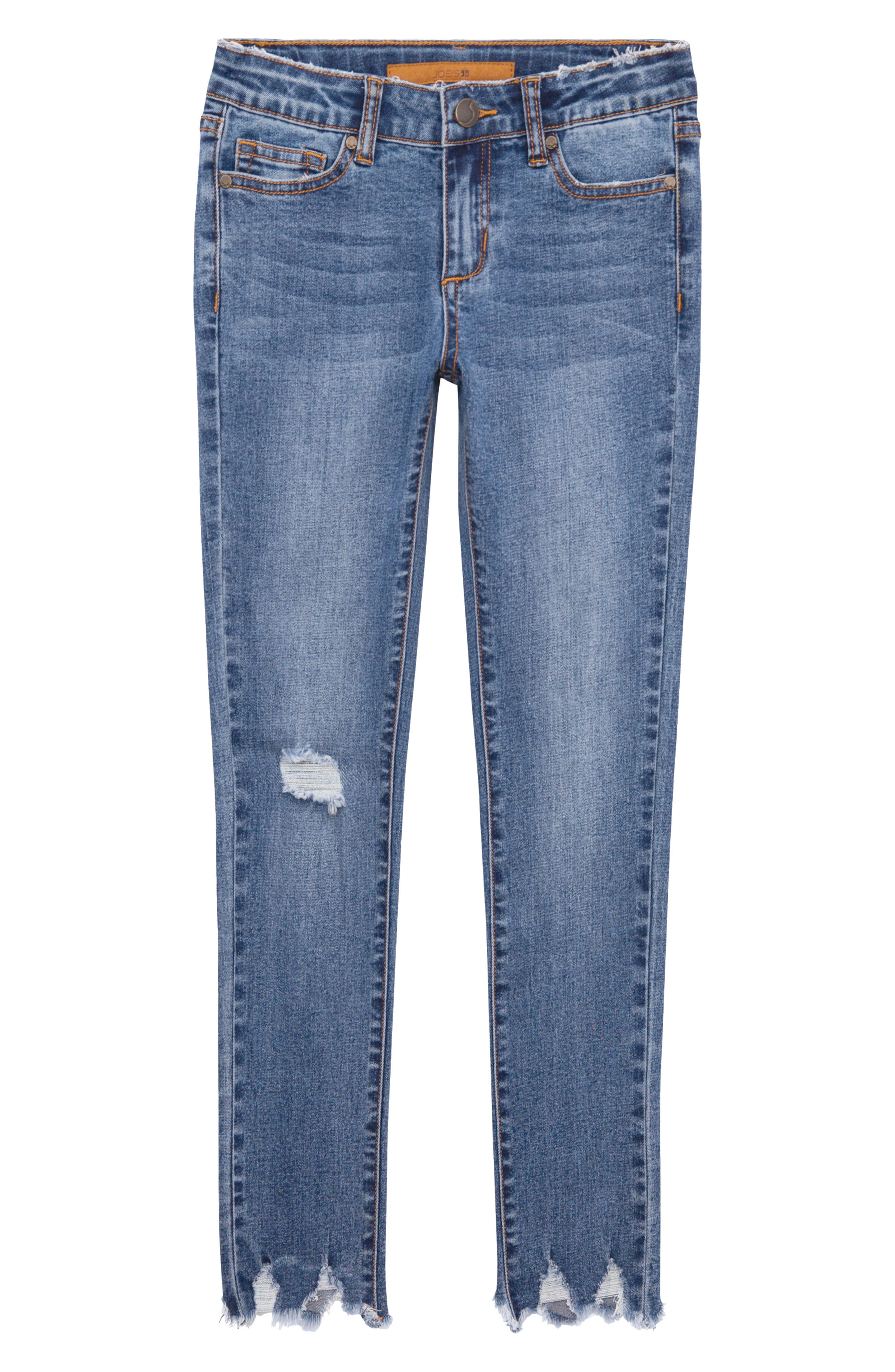 Joe's The Rocker Raw Hem Ankle Skinny Jeans
