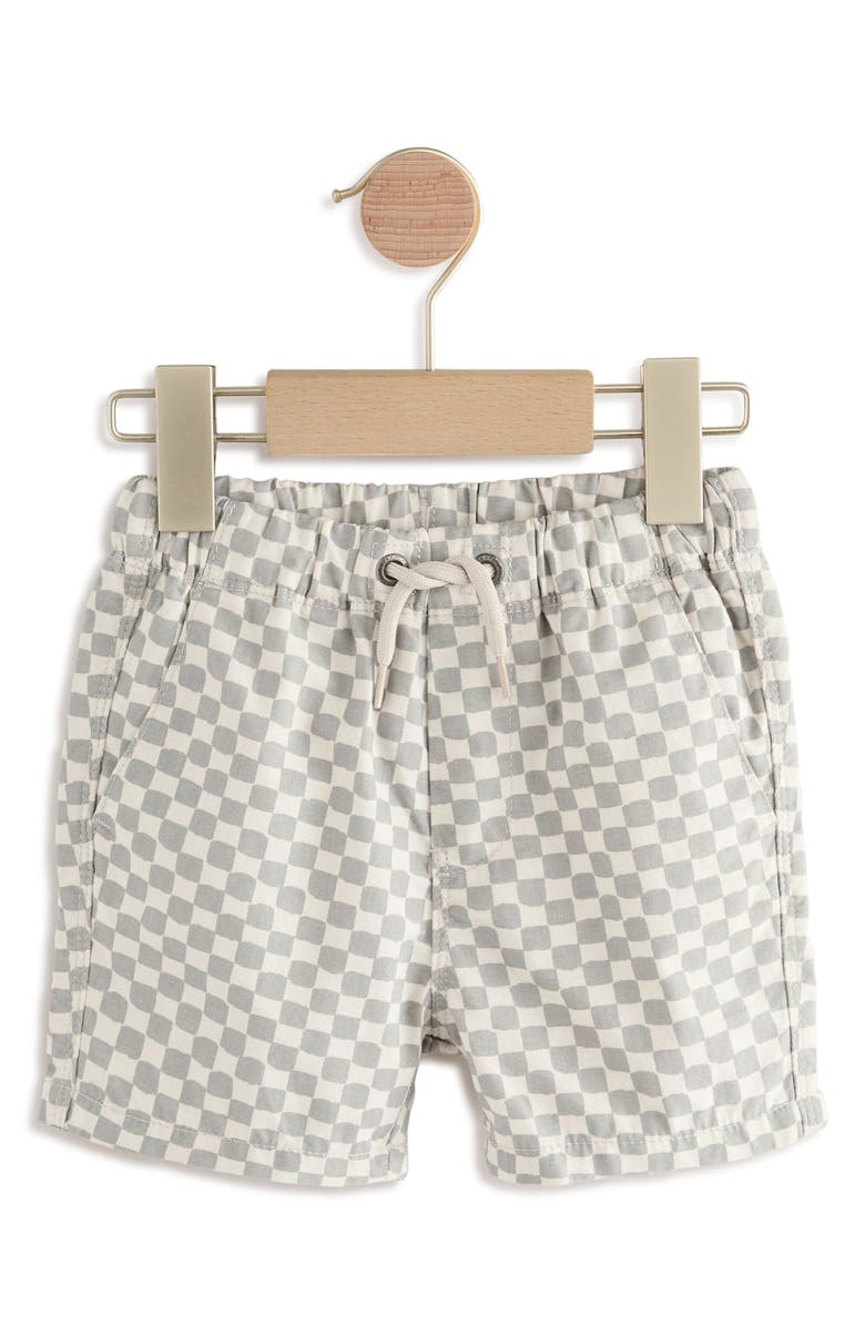 NEXT Kids' Checkerboard Print Cotton Drawstring Shorts, Main, color, 