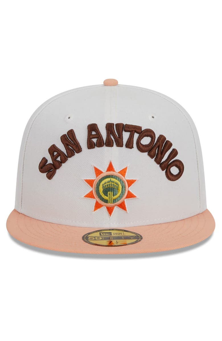 New Era Men's New Era  White/Pink San Antonio Spurs 2023/24 City Edition 59FIFTY Fitted Hat, Alternate, color, 