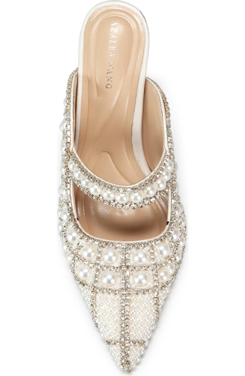 AZALEA WANG Enya Embellished Pointed Toe Mule, Alternate, color,
