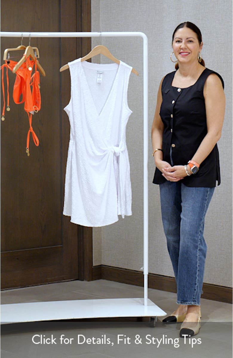 Spa Jacquard Terry Cover-Up Romper, sales video thumbnail