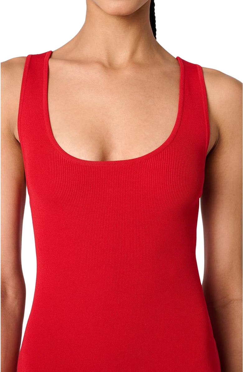 WeWoreWhat Scoop Neck Midi Dress, Alternate, color, Red