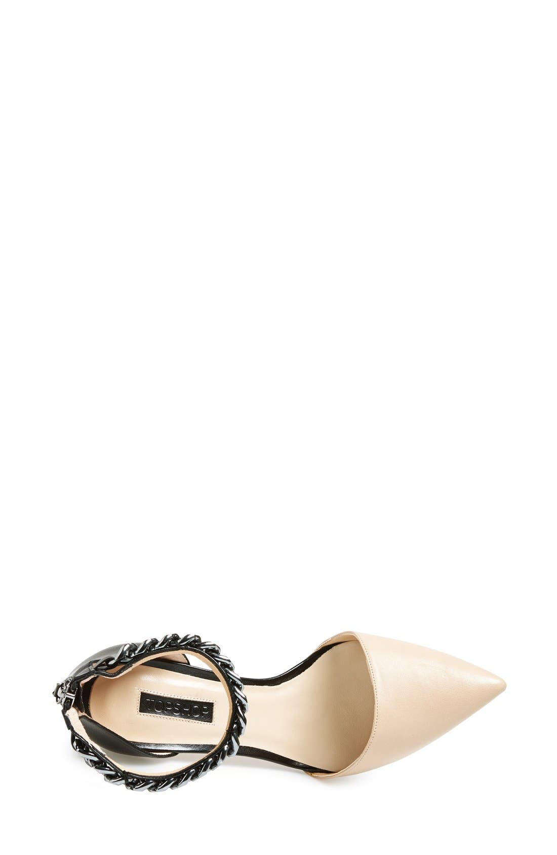 'Geraniam' Ankle Strap Pump, Alternate, color, NUDE