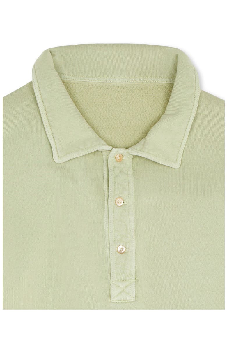 Hunting Long Sleeve Fleece Jersey Polo Shirt, Alternate, color, Light Green