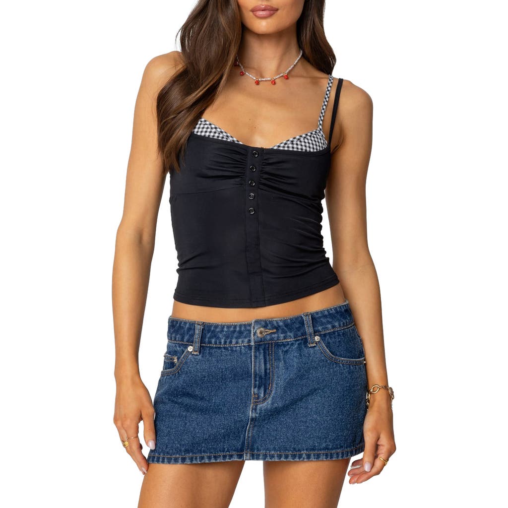Edikted Layered Camisole In Black