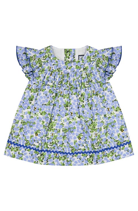 Maeve Baby Dress Blue Hydrangea