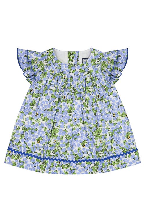Busy Bees Maeve Baby Dress Blue Hydrangea In Blue Hydrangea