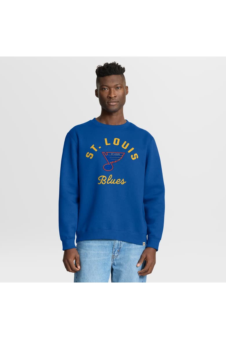 Men's Fanatics Blue St. Louis Blues Vintage Stickler Sweatshirt, Main, color, Blue