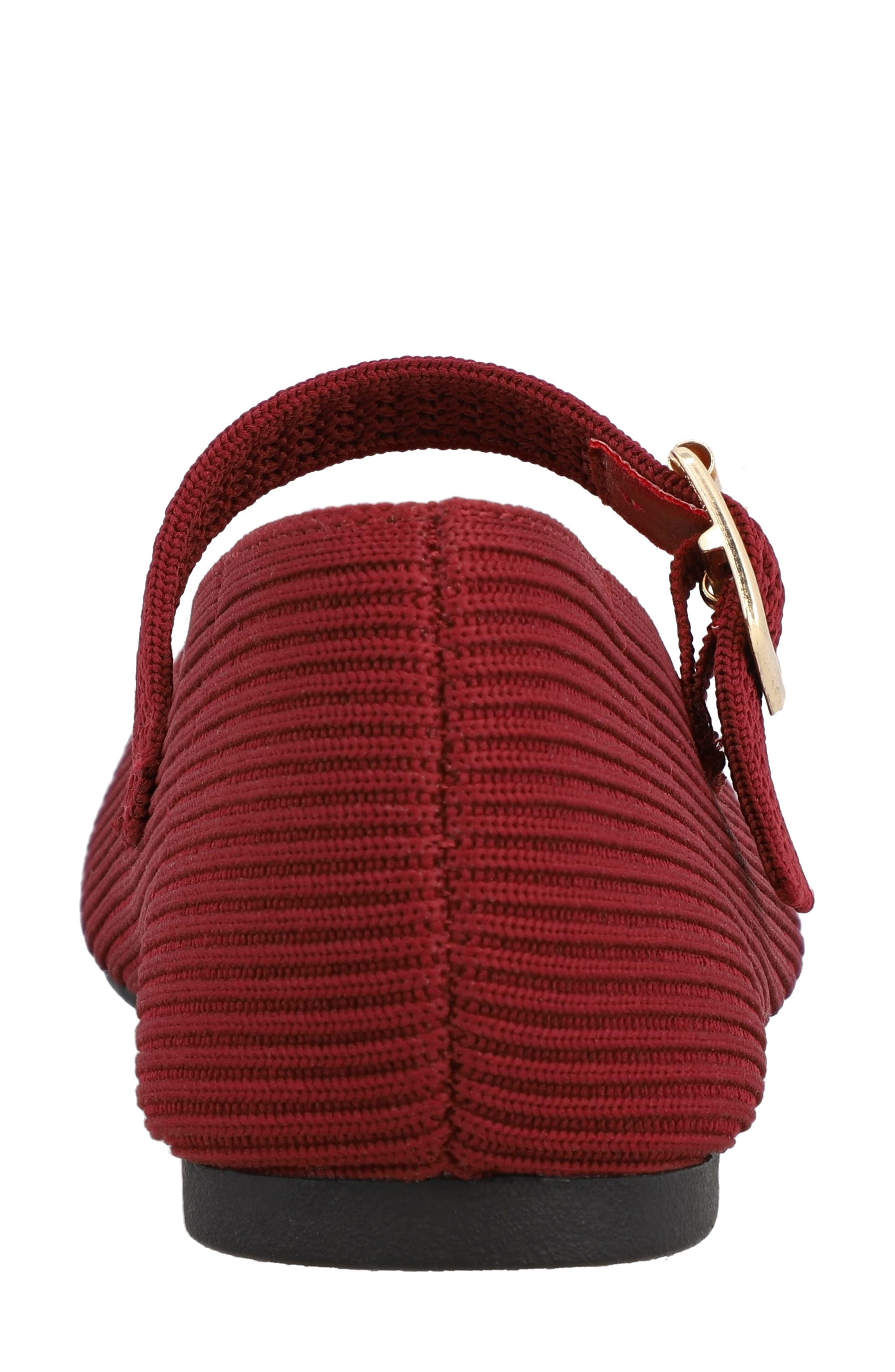 Brita-C Knit Mary Jane Flat, Alternate, color, BURGUNDY