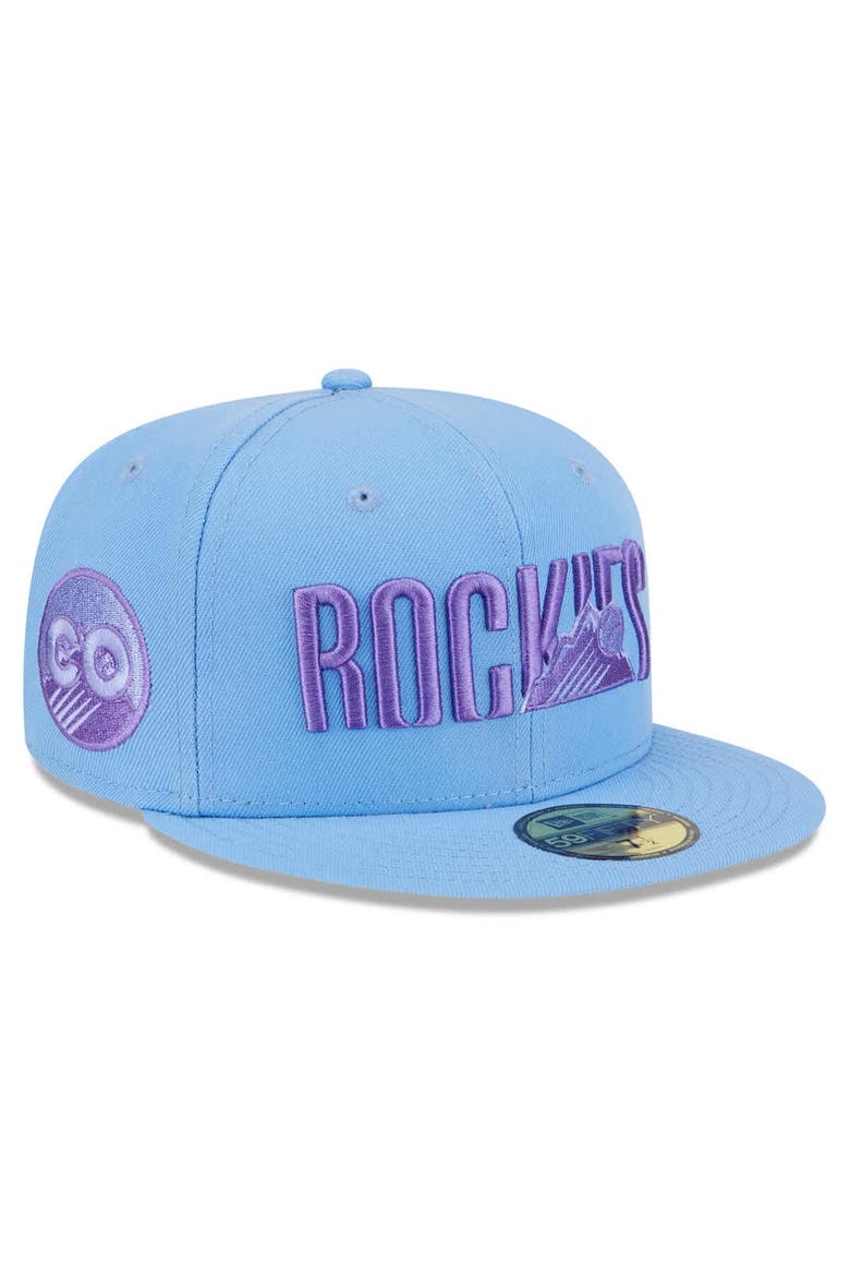 Men's New Era Light Blue Colorado Rockies 2025 City Connect Fan Pack 59FIFTY Fitted Hat, Alternate, color, Light Blue