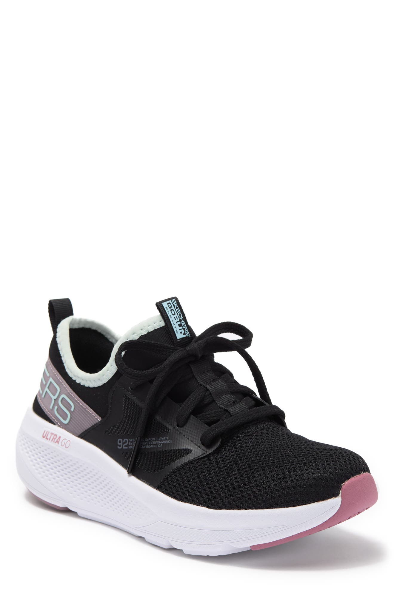 Go Run Elevate Quick Stride Sneaker, Main, color, BKMN