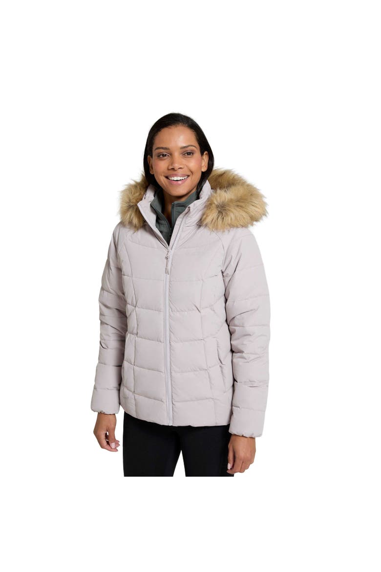 Isla Extreme Short Down Jacket, Alternate, color, Light Beige