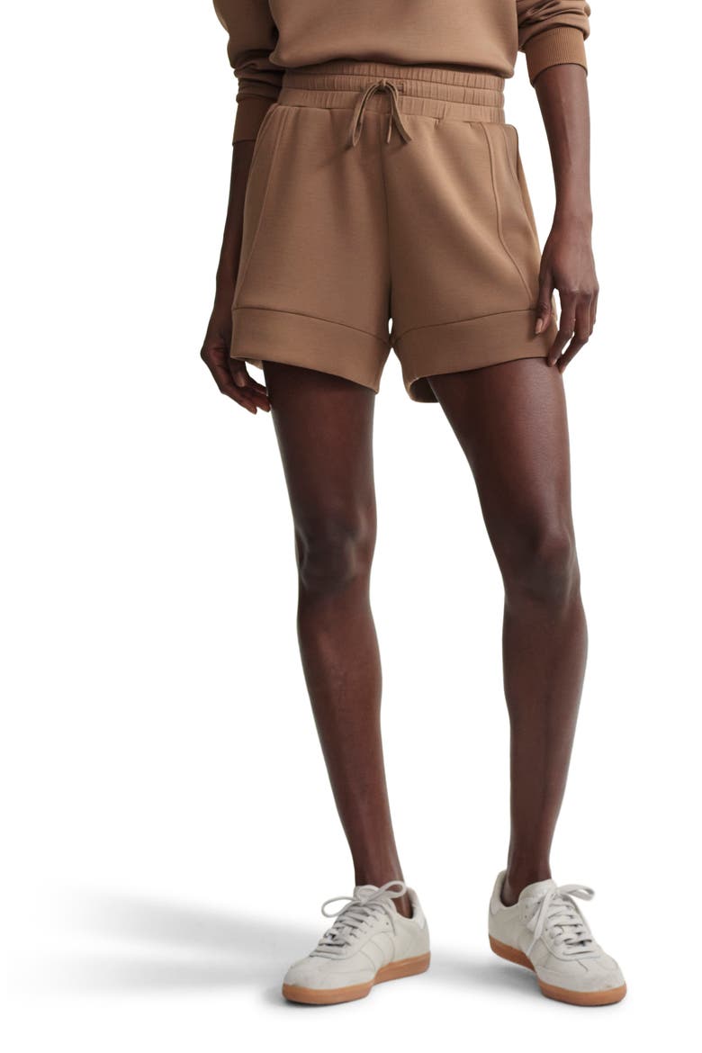 Atrium High Waist Shorts, Main, color, GOLDEN BRONZE