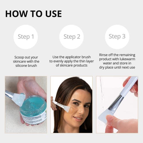 7e Wellness Silicone Brush Applicator For Skincare