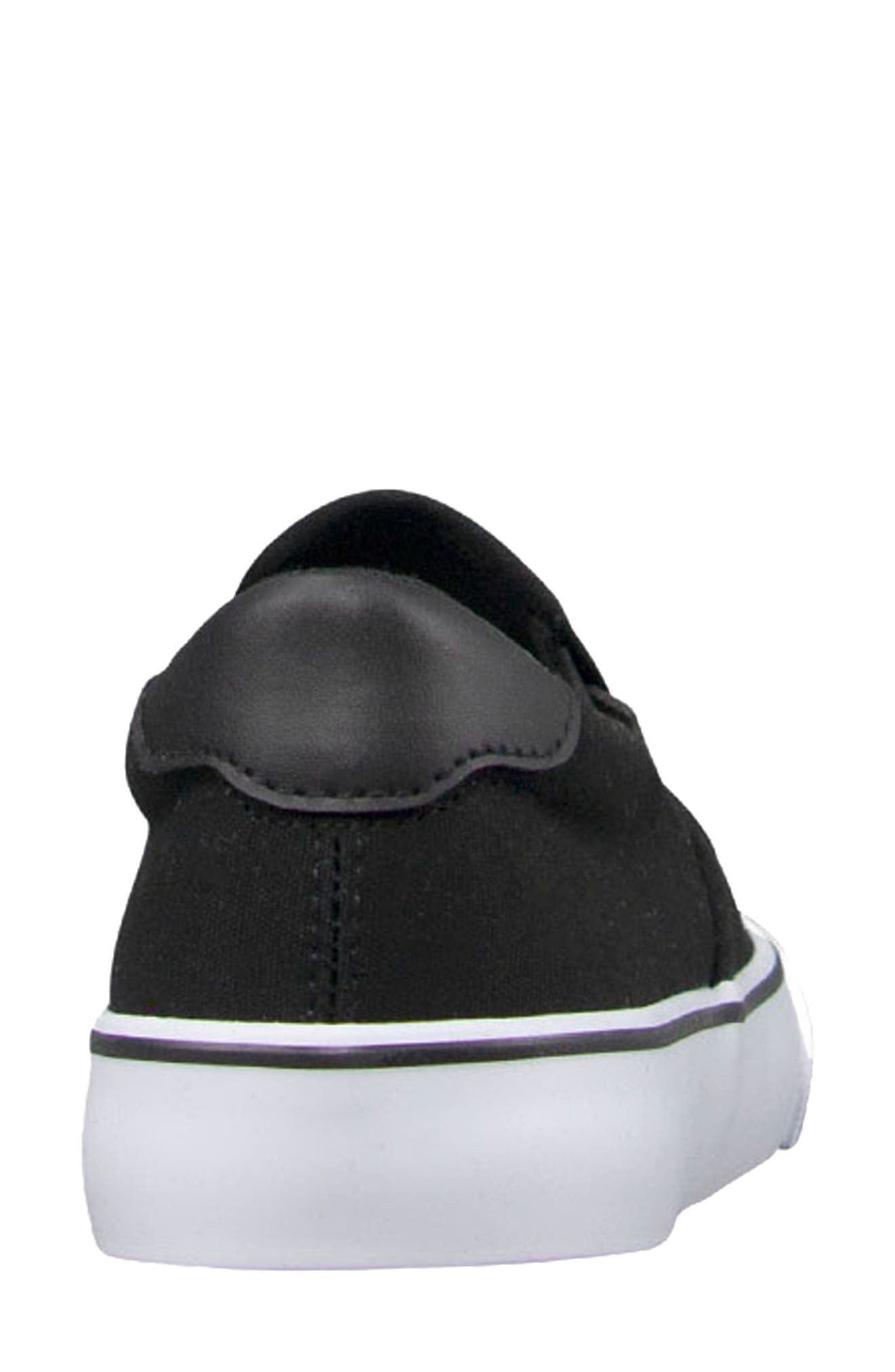 LUGZ Clipper Slip-On Sneaker, Alternate, color, Black/ White/ Black