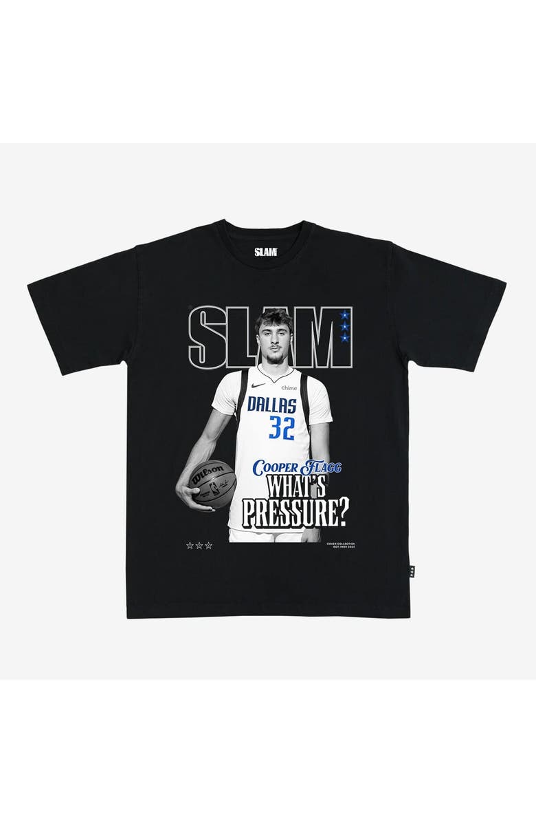 SLAM Unisex Cooper Flagg Black Dallas Mavericks SLAM Cover T-Shirt, Main, color, Black