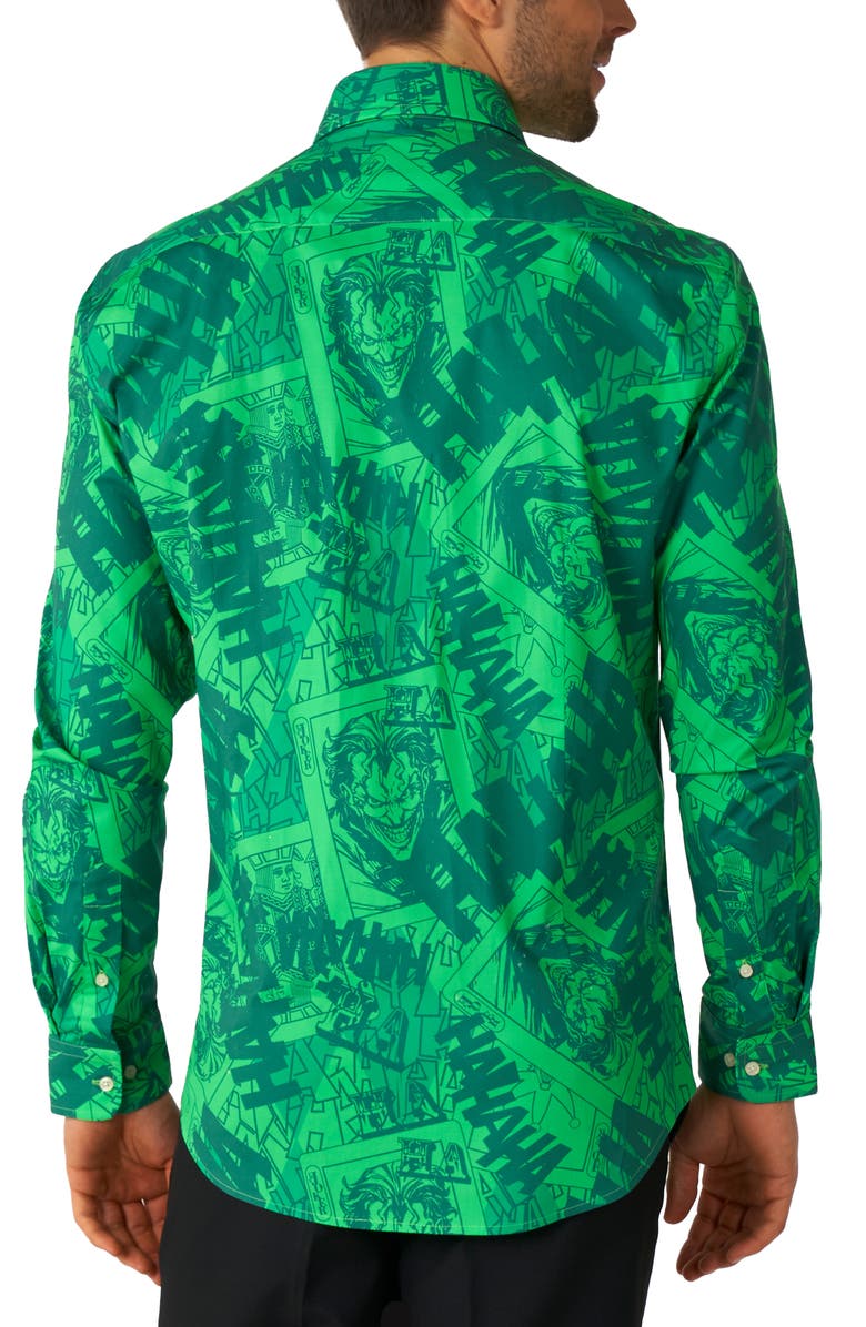 OppoSuits The Joker<sup>™</sup> Stretch Button-Up Shirt, Alternate, color, Green