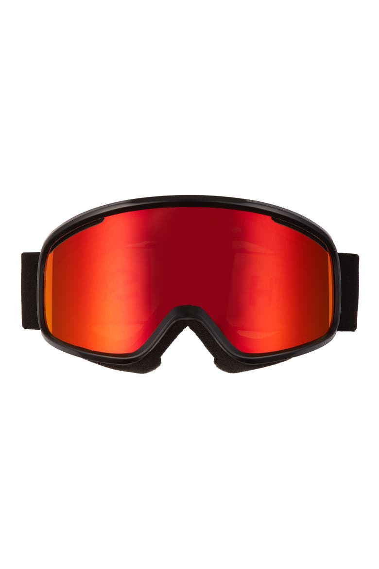 Vogue 185mm Snow Goggles, Main, color, BLACK/ RED SOL-X MIRROR