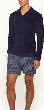 Orlebar Brown Santino Towelling Classic-Fit Polo Shirt
