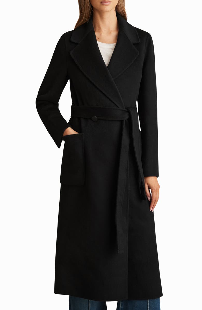 Reiss Lucia Coat, Alternate, color, Black