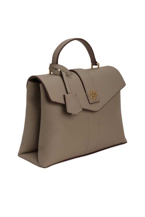 Gorski Leather Bag With Crossbody Strap In Brown