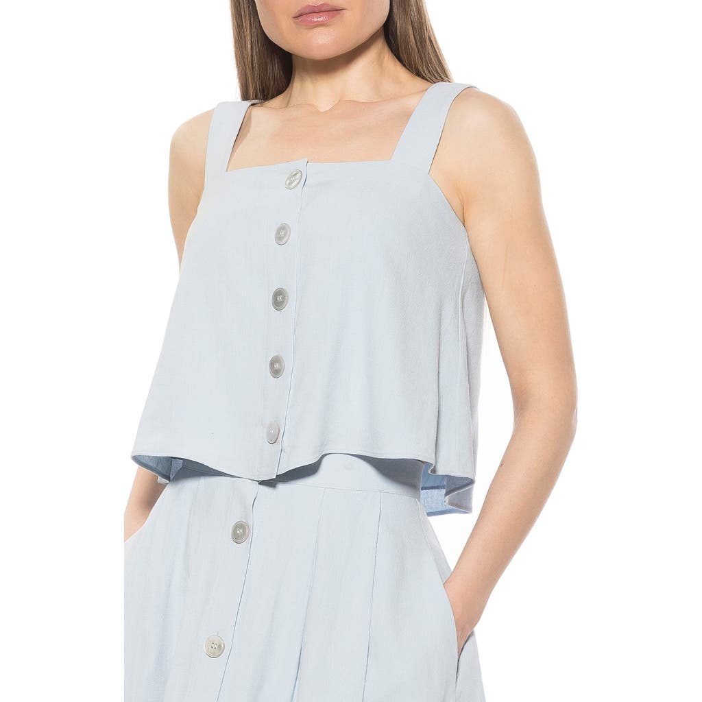 Alexia Admor Elena Trapeze Tank In Light Blue