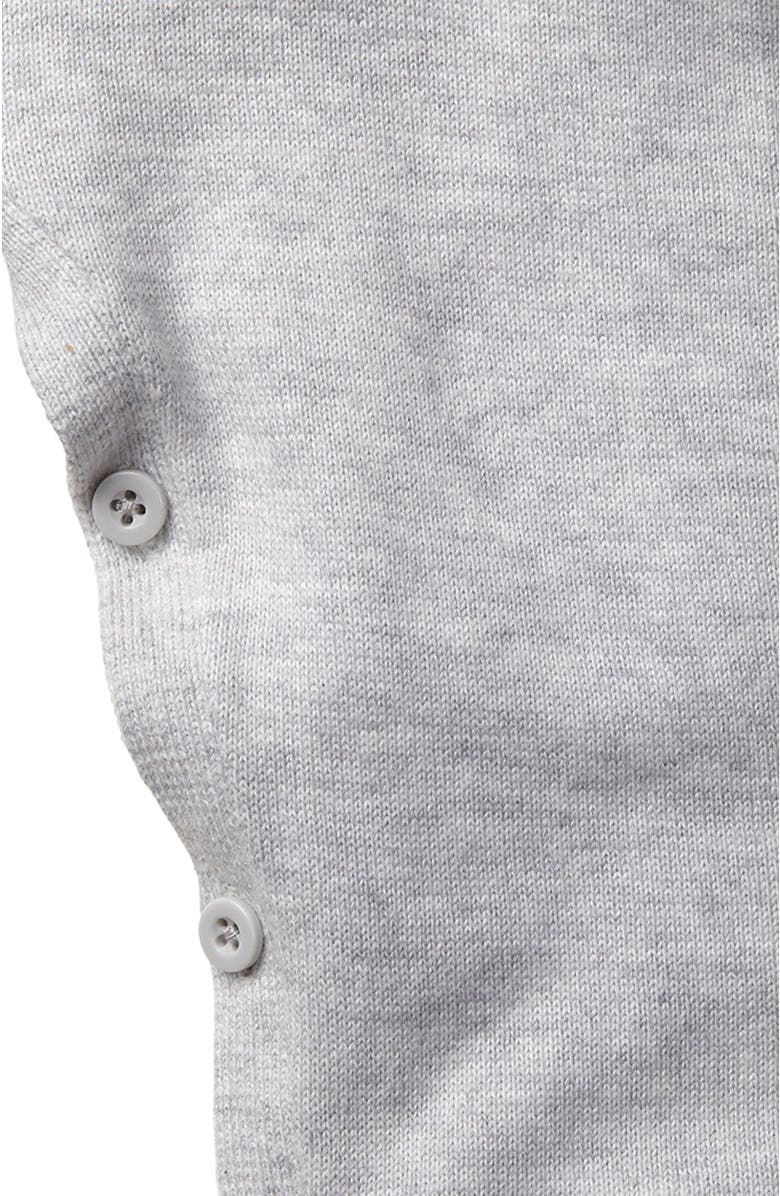 Hope & Henry Baby Raglan Sweater Romper, Alternate, color, Light Heather Grey