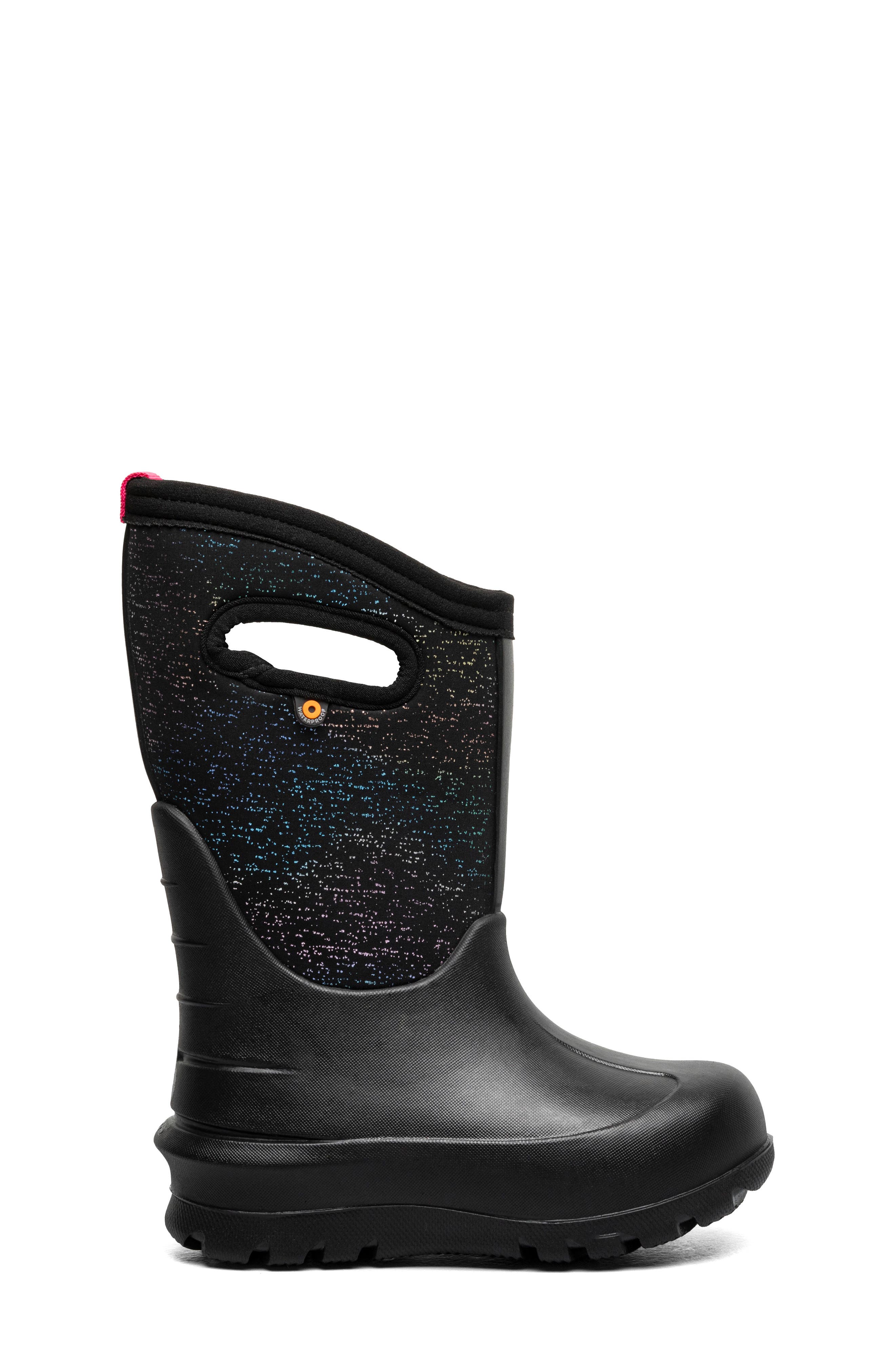 Kids' Neo-Classic Metallic Waterproof Boot, Alternate, color, BLK MULTI