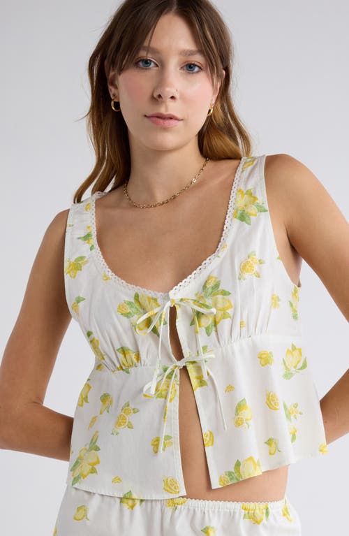 Abound Tie Front Cotton Tank Top