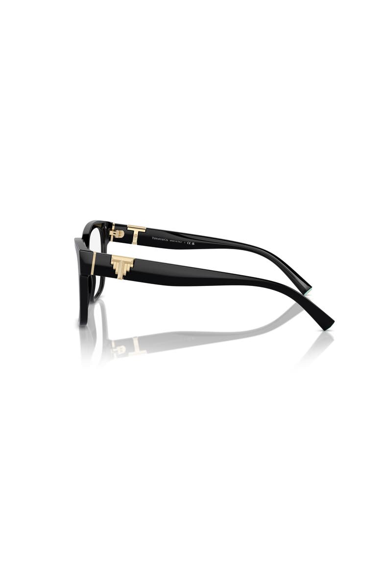 54mm Square optical glasses, Alternate, color, Black