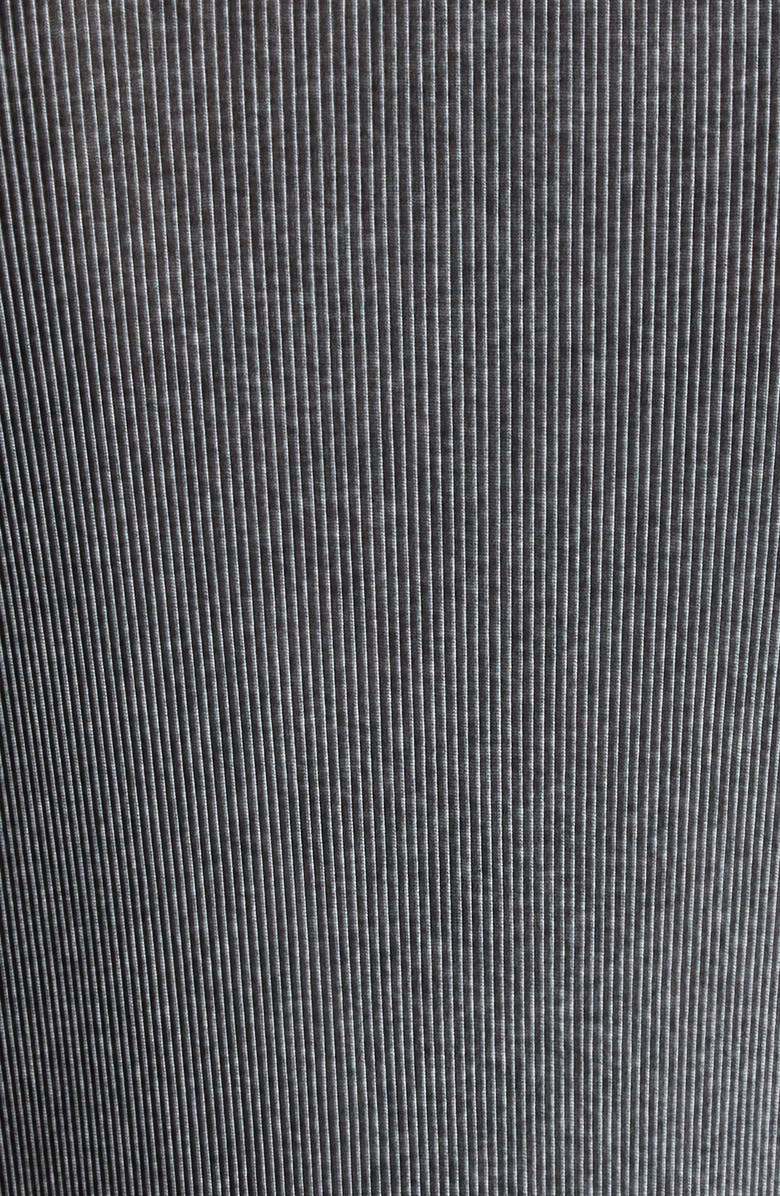 Pleats Please Issey Miyake Mist Basics Pleated Funnel Neck Top, Alternate, color, Light Gray