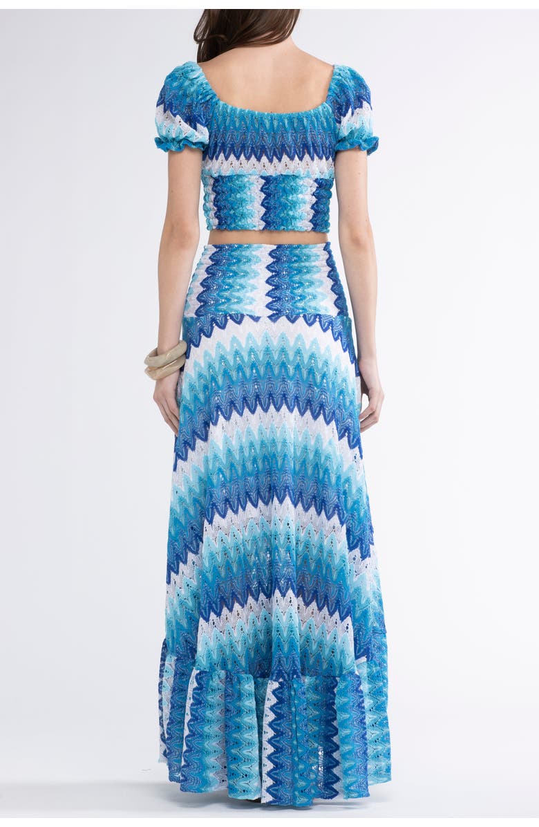 Sunday St. Tropez Zelda Knit Cover-Up Maxi Skirt, Alternate, color, Blue