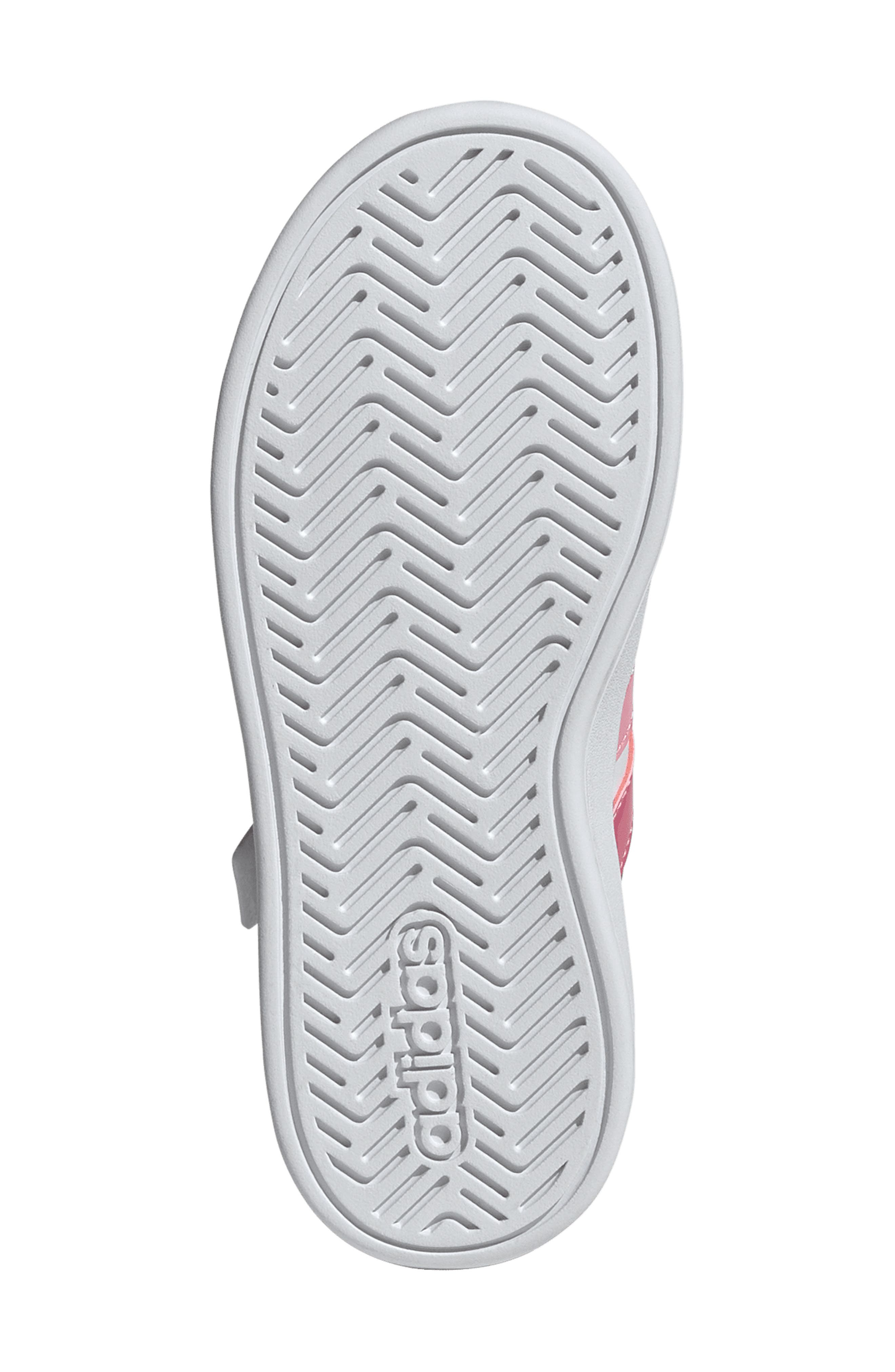 adidas Kids' Grand Court 3-0 Sneaker, Alternate, color, White/ Pink Fusion/ Bliss Pink