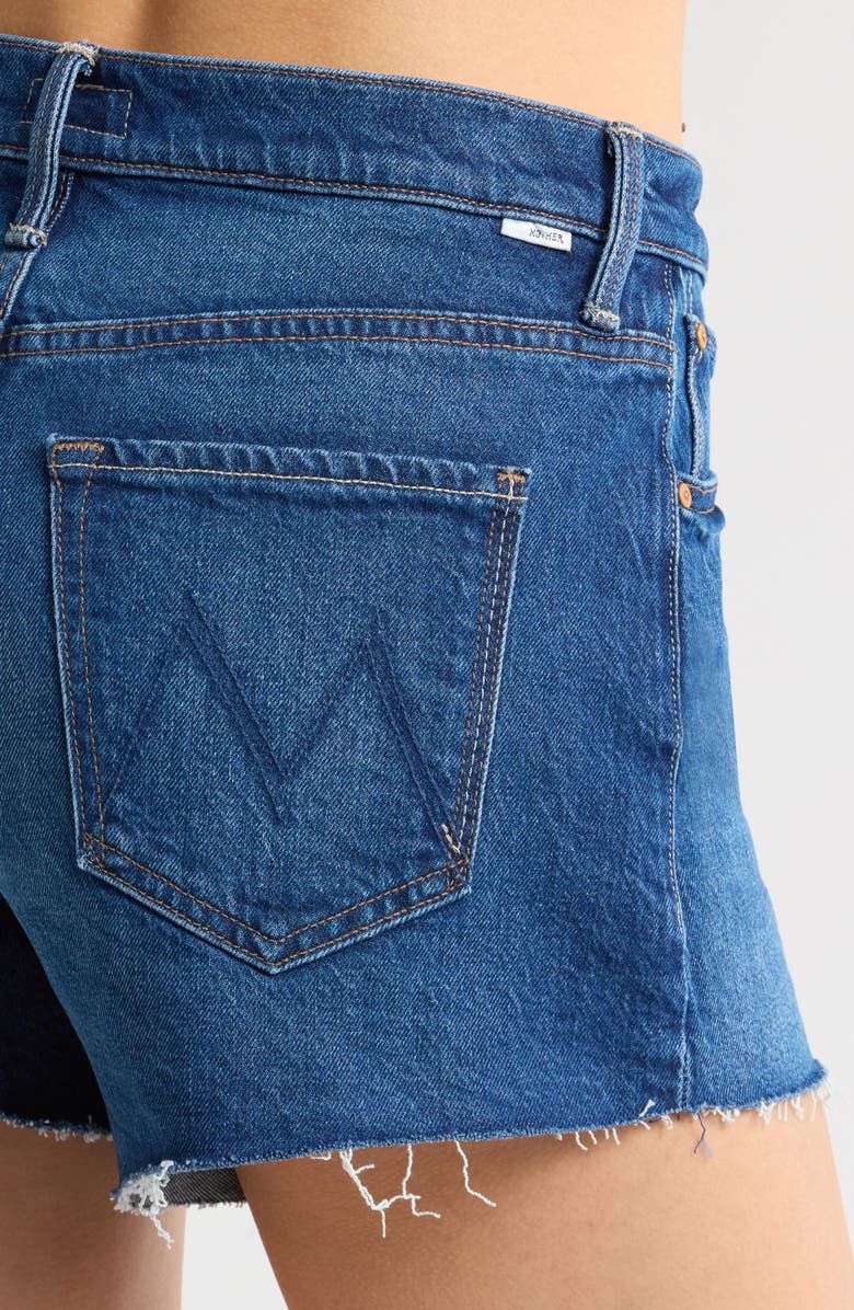 MOTHER The Dodger Frayed Cutoff Denim Shorts, Alternate, color, Bunny Hop